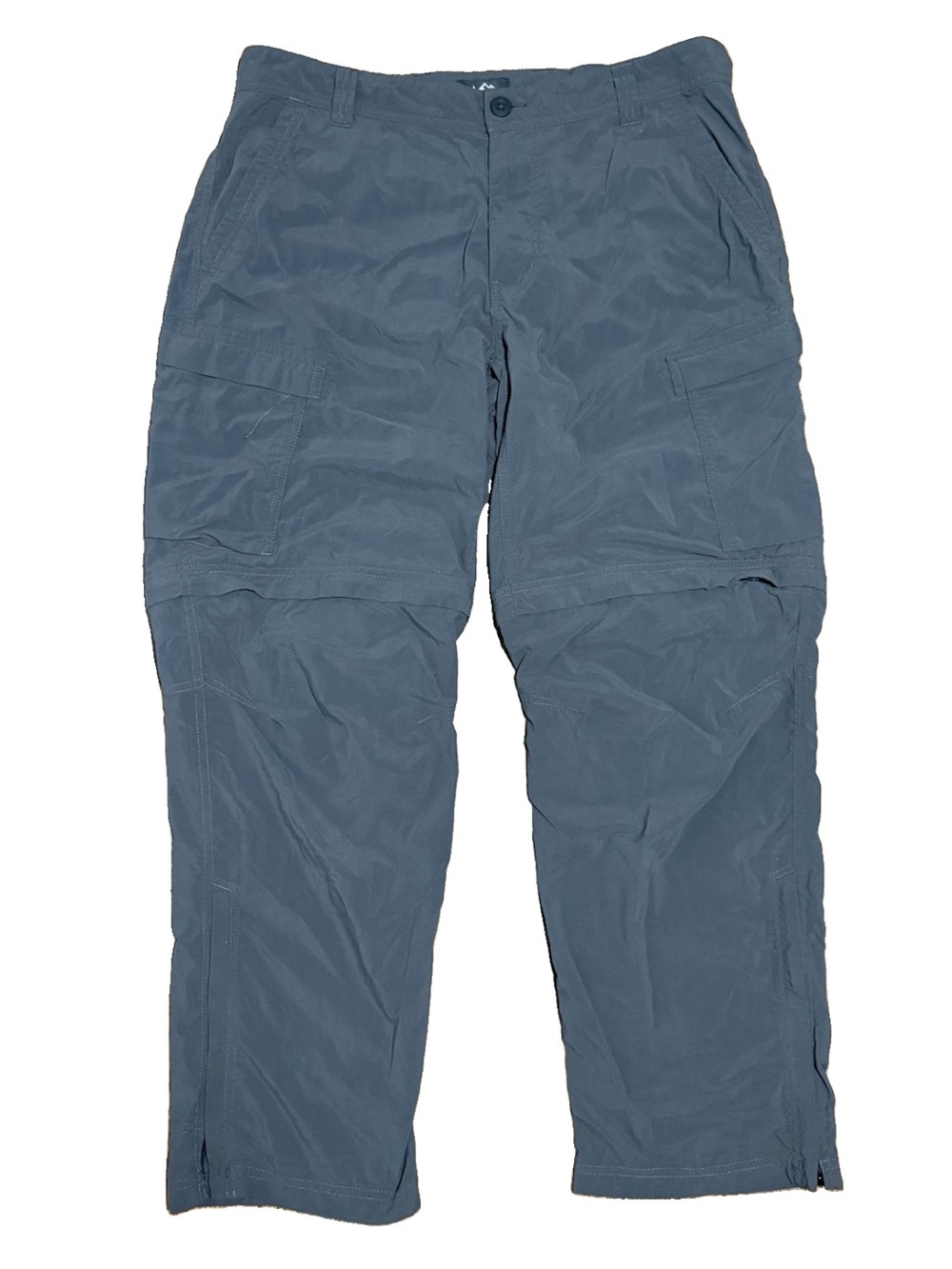 REI Co-Op Sahara Convertible Hiking Pants Mens 36 x 30 Relaxed Cargo Gray
